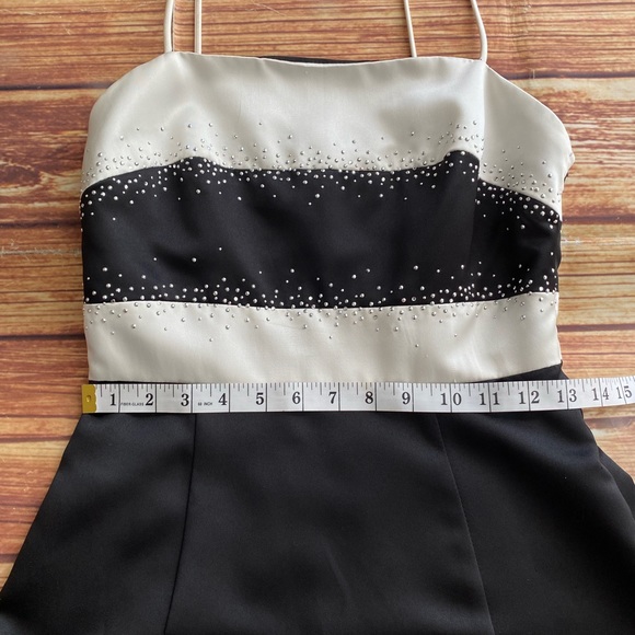 Dave & Johnny by Laura Ryner Sleeveless Spaghetti Straps Cocktail Long Dress 3/4 - Picture 5 of 14